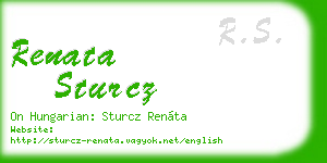 renata sturcz business card